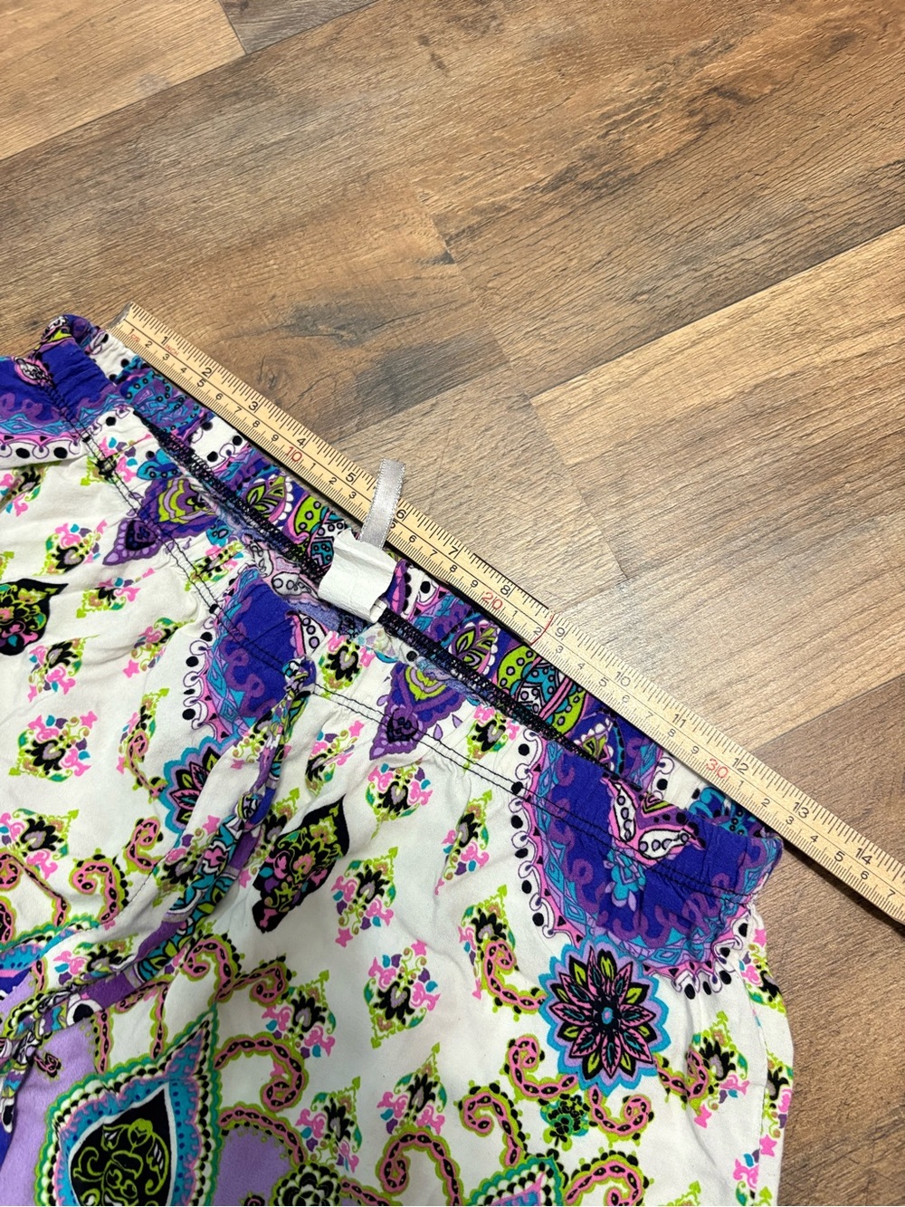 Yummy Plus Women’s Boho Paisley Wide Leg Palazzo Pants Size XL Purple Festival - Picture 5 of 8